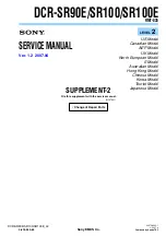 Предварительный просмотр 82 страницы Sony Cybershot DCR-SR100 Service Manual