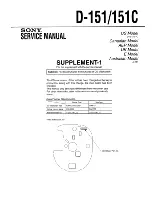 Предварительный просмотр 26 страницы Sony D-151C Service Manual