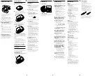 Предварительный просмотр 2 страницы Sony D-191SR Operating Instructions