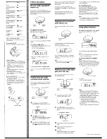 Preview for 2 page of Sony D-240/D-242CK/D-242SK/D-245/D-247 Operating Instructions