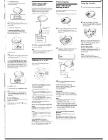 Предварительный просмотр 3 страницы Sony D-240/D-242CK/D-242SK/D-245/D-247 Operating Instructions