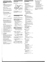 Предварительный просмотр 4 страницы Sony D-240/D-242CK/D-242SK/D-245/D-247 Operating Instructions