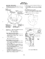 Предварительный просмотр 9 страницы Sony D-263 Service Manual