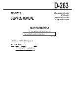 Предварительный просмотр 39 страницы Sony D-263 Service Manual