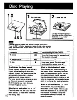 Preview for 10 page of Sony D-303 Operating Instructions Manual