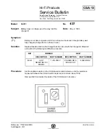 Sony D-311 Service Bulletin preview