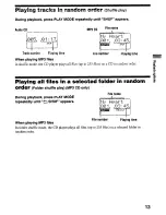 Preview for 13 page of Sony D-CS901 - Portable Cd Player Operating Instructions Manual