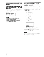 Preview for 18 page of Sony D-CS901 - Portable Cd Player Operating Instructions Manual