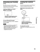 Preview for 19 page of Sony D-CS901 - Portable Cd Player Operating Instructions Manual