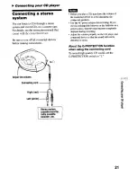 Preview for 21 page of Sony D-CS901 - Portable Cd Player Operating Instructions Manual