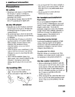 Preview for 25 page of Sony D-CS901 - Portable Cd Player Operating Instructions Manual