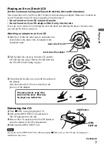 Предварительный просмотр 7 страницы Sony D-E01 Operating Instructions Manual