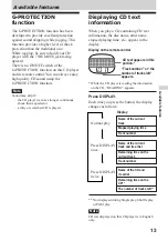 Предварительный просмотр 13 страницы Sony D-E01 Operating Instructions Manual