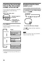 Предварительный просмотр 14 страницы Sony D-E01 Operating Instructions Manual