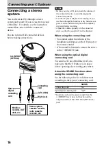 Предварительный просмотр 16 страницы Sony D-E01 Operating Instructions Manual