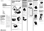 Preview for 1 page of Sony D-E200 Primary Operating Instructions