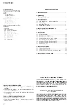 Предварительный просмотр 2 страницы Sony D-E223 Service Manual