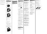 Preview for 2 page of Sony D-E330 - Portable Cd Player Operating Instructions