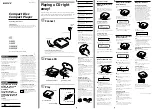 Preview for 1 page of Sony D-E451 Primary Operating Instructions