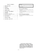 Предварительный просмотр 2 страницы Sony D-E559CK Service Manual