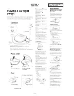 Предварительный просмотр 4 страницы Sony D-E559CK Service Manual