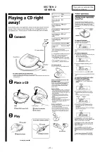 Предварительный просмотр 4 страницы Sony D-E561 Primary Service Manual