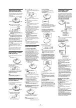 Предварительный просмотр 5 страницы Sony D-E561 Primary Service Manual