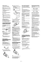 Предварительный просмотр 6 страницы Sony D-E561 Primary Service Manual