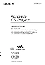 Sony D-E666 Operating Instructions Manual preview