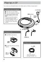 Предварительный просмотр 6 страницы Sony D-E666 Operating Instructions Manual