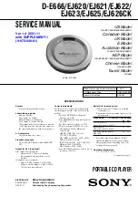 Sony D-E666 Service Manual предпросмотр