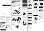 Sony D-E771 Operating Instructions  (primary manual) Operating Instructions preview