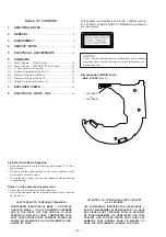 Предварительный просмотр 2 страницы Sony D-E808 Service Manual