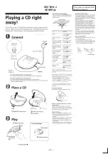 Предварительный просмотр 4 страницы Sony D-E808 Service Manual