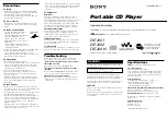 Sony D-EJ001 Operating Instructions preview