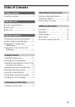 Preview for 3 page of Sony D-EJ1000 - Portable Cd Player Operating Instructions Manual