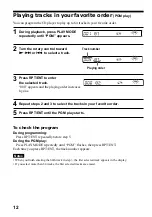 Preview for 12 page of Sony D-EJ1000 - Portable Cd Player Operating Instructions Manual