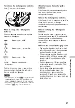 Preview for 21 page of Sony D-EJ1000 - Portable Cd Player Operating Instructions Manual