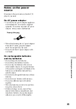 Preview for 23 page of Sony D-EJ1000 - Portable Cd Player Operating Instructions Manual