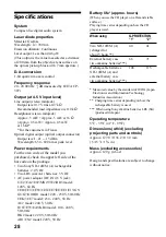 Preview for 28 page of Sony D-EJ1000 - Portable Cd Player Operating Instructions Manual