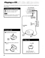 Предварительный просмотр 6 страницы Sony D-EJ612CK - Portable Cd Player Operating Instructions Manual