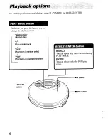 Предварительный просмотр 8 страницы Sony D-EJ612CK - Portable Cd Player Operating Instructions Manual