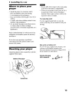 Предварительный просмотр 15 страницы Sony D-EJ612CK - Portable Cd Player Operating Instructions Manual