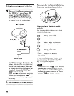 Предварительный просмотр 18 страницы Sony D-EJ612CK - Portable Cd Player Operating Instructions Manual