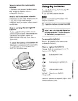 Предварительный просмотр 19 страницы Sony D-EJ612CK - Portable Cd Player Operating Instructions Manual