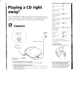 Preview for 3 page of Sony D-F400 Operating Instructions Manual