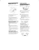 Preview for 8 page of Sony D-F400 Operating Instructions Manual