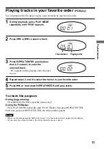 Предварительный просмотр 11 страницы Sony D-FJ737 Operating Instructions Manual