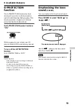 Предварительный просмотр 15 страницы Sony D-FJ737 Operating Instructions Manual