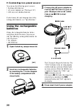 Предварительный просмотр 20 страницы Sony D-FJ737 Operating Instructions Manual